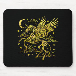 Einhorn-Skelett Halloween-Spooky-Gothik für Männer Mousepad