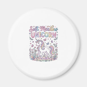 Einhorn Soft Wiese Einhorn Liebenswertes Vektor-De Magnet