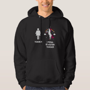 Einhorn Sonderpädagogik-Lehrer Zurück zur Schule Hoodie