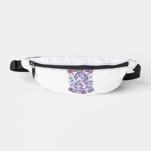 Einhorn Spiel Ein Glitter Ein Grafikdesign Merch D Bauchtasche