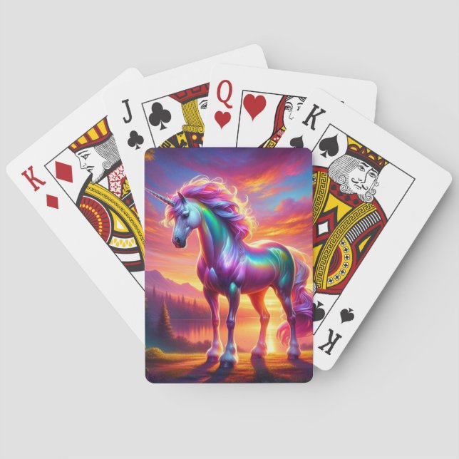 Einhorn Spielkarten (Rückseite)