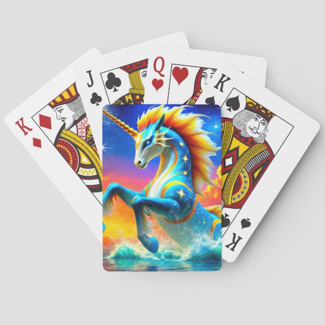 Einhorn Spielkarten (Rückseite)