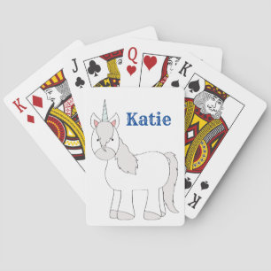 Einhorn-Spielkarten für Mädchen Spielkarten