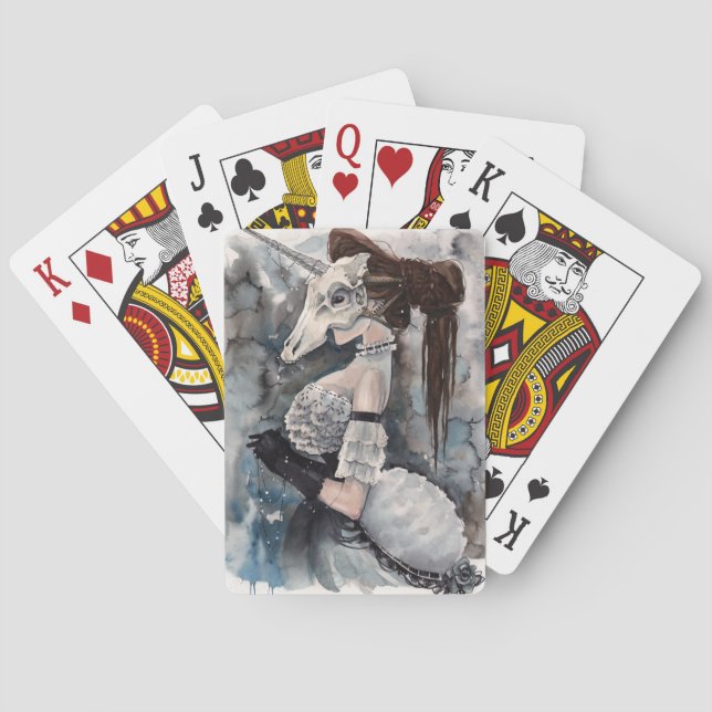 Einhorn-Spielkarten Spielkarten (Rückseite)