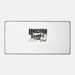 Einhorn-Squad Regenbogen-Einhörner Liebhaber Lusti Schreibtischunterlage