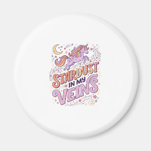 Einhorn-Sternenstaub in meinen Adern Whimsical Mer Magnet