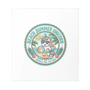 Einhorn Strand Sommer Einhorn POD Fertige Bekleidu Notizblock