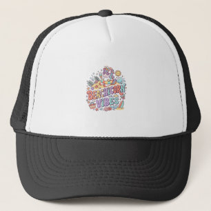 Einhorn StrandEinhorn Vibes Whimsical Weißer Hinte Truckerkappe