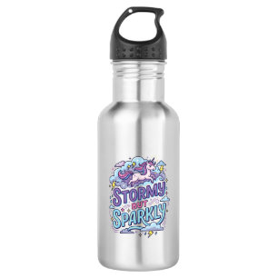 Einhorn stürmisch aber funkelnd Retro-Stil Süßes G Edelstahlflasche