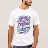 Einhorn stürmisch aber funkelnd Retro-Stil Süßes G