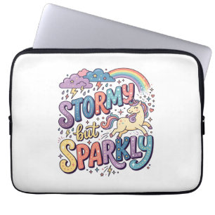Einhorn stürmisch aber funkelnd wunderliche Merch  Laptopschutzhülle