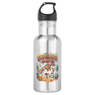 Einhorn Sunshine Hufe Commercial Aufkleber und T-S Edelstahlflasche