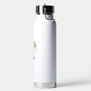 Einhorn-Superheld fliegt zum Regenbogen T-Shirt T- Trinkflasche