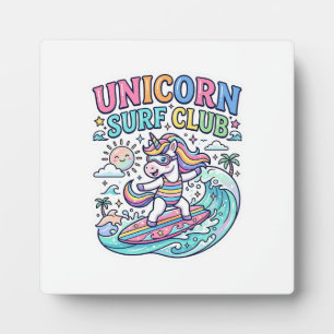 Einhorn-Surf-Club Fotoplatte