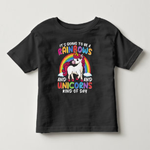 Einhorn süß wunderlich lustig Regenbögen und Einhö Kleinkind T-shirt