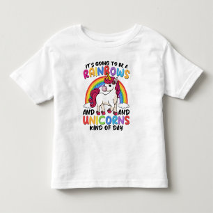 Einhorn süß wunderlich lustig Regenbögen und Einhö Kleinkind T-shirt