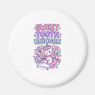 Einhorn Süßer Zahn Einhorn Niedlich Pastell Niedli Magnet