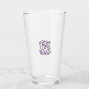 Einhorn Süßer Zahn Einhorn Original Merch Design_ Glas