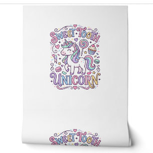 Einhorn Süßer Zahn Einhorn Original Merch Design_ Tapete
