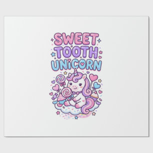 Einhorn Süßer Zahn Einhorn Süß Pastell Süß Geschen Geschenkpapier