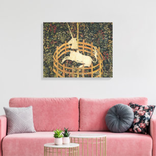 Einhorn-Tapisserien - Klassische Tapisserie Leinwanddruck