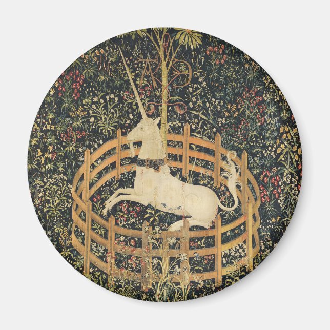 Einhorn-Tapisserien - Klassische Tapisserie Magnet (Vorne)