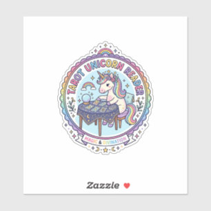 Einhorn Tarot Einhorn Leser Lustiges Shirt Grafik_ Aufkleber