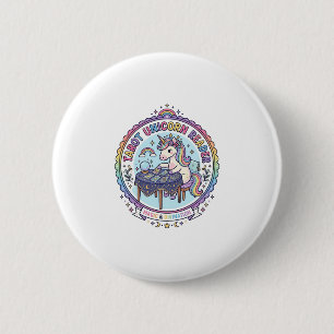 Einhorn Tarot Einhorn Leser Lustiges Shirt Grafik_ Button
