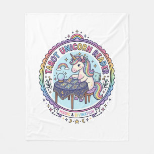 Einhorn Tarot Einhorn Leser Lustiges Shirt Grafik_ Fleecedecke