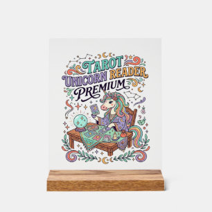 Einhorn Tarot Einhorn Leser Premium Kawaii Bekleid Acrylschild