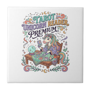 Einhorn Tarot Einhorn Leser Premium Kawaii Bekleid Fliese