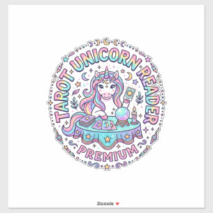 Einhorn Tarot Einhorn Leser Premium Lustiger Druck Aufkleber