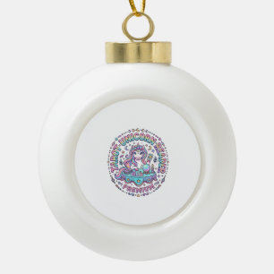 Einhorn Tarot Einhorn Leser Premium Lustiger Druck Keramik Kugel-Ornament