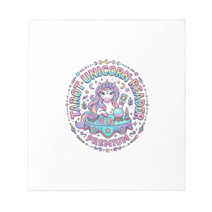 Einhorn Tarot Einhorn Leser Premium Lustiger Druck Notizblock