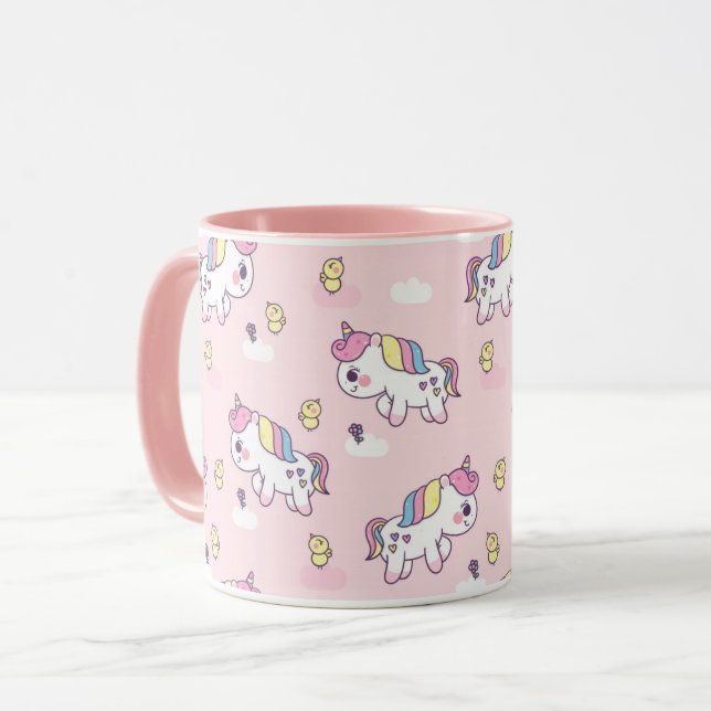 Einhorn Tasse (Vorderseite Links)