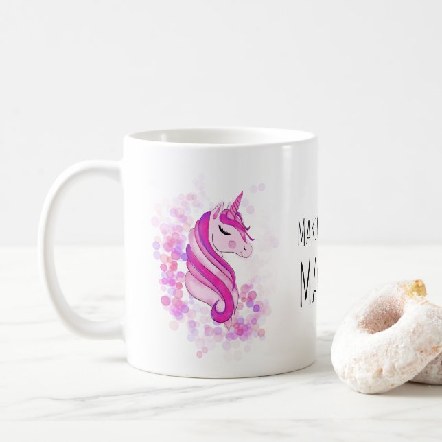 Einhorn-Tasse Kaffeetasse (Mit Donut)
