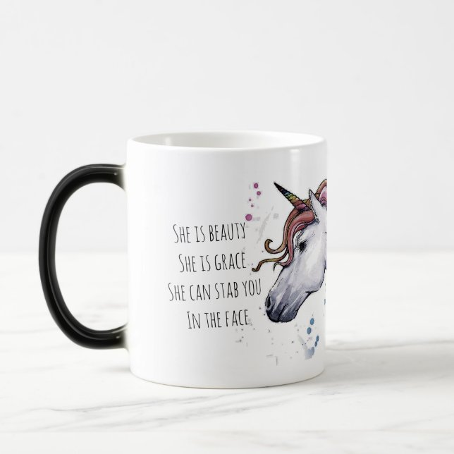 Einhorn-Tasse Verwandlungstasse (Links)