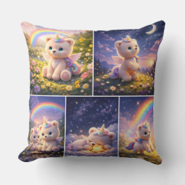 Einhorn-Teddy-Kissen/Luxus-Nursery-Dekor Kissen