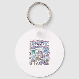 Einhorn-Therapeut mit magischer Seite Geschenkidee Schlüsselanhänger