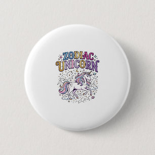 Einhorn-Tierkreis-Einhorn Premium-Vektor-Marktplat Button