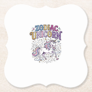 Einhorn-Tierkreis-Einhorn Premium-Vektor-Marktplat Untersetzer