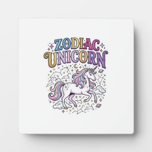 Einhorn Tierkreiszeichen Einhorn Premium-Vektor-Ma Fotoplatte