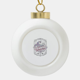 Einhorn Tierkreiszeichen Einhorn Verspieltes Süßes Keramik Kugel-Ornament
