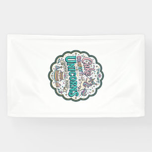 Einhorn-Torte Konfetti Einhörner POD Fertig POD Ku Banner
