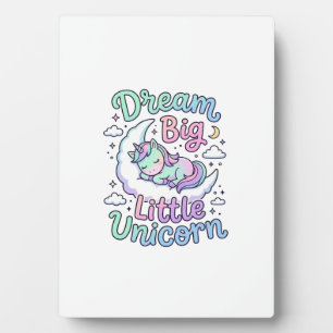 Einhorn Träume groß Kleines Einhorn-Geschenkidee V Fotoplatte