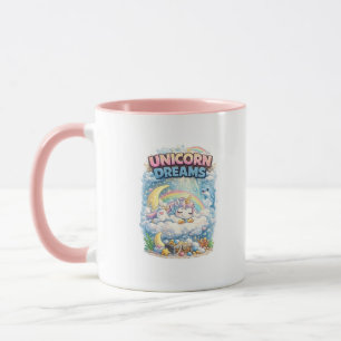 Einhorn-Träume Süße Fantasy-Kaffeetasse Tasse
