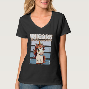 Einhorn tritt ins magische unbekannte Einhorn T-Shirt