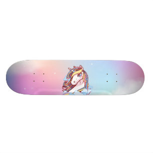 Einhorn-u. Regenbogen-Skateboard-Plattform Skateboard
