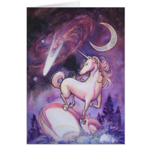 Einhorn und nächtlicher Himmel