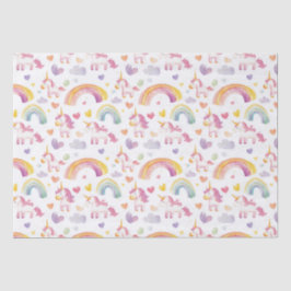 Einhorn und Rainbows Kindergeschenk Seidenpapier